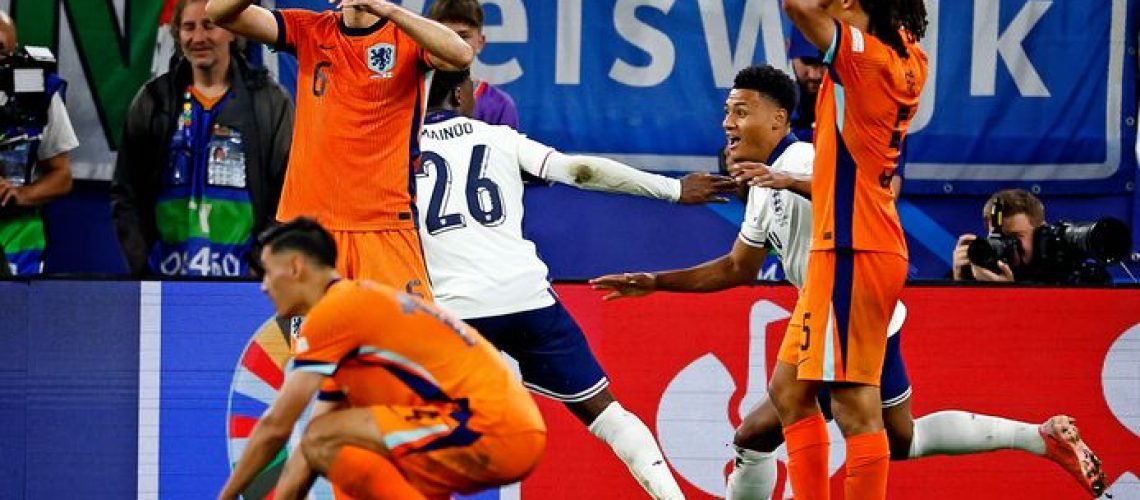 11 JULI 2024 - FOTO ENGELAND WINT VAN NEDERLAND STAAT IN FINALE TEGEN SPANJE