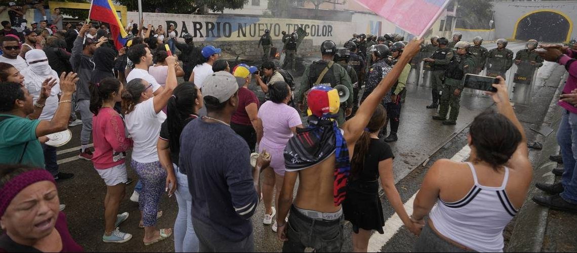 31 JULI 2024 - FOTO VENEZUELA IN CHAOS NA BETWISTE VERKIEZINGEN